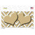 Gold Chevron Hearts Wholesale Novelty Sticker Decal