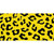 Yellow Black Cheetah Wholesale Novelty Sticker Decal