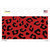 Red Black Cheetah Wholesale Novelty Sticker Decal