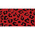Red Black Cheetah Wholesale Novelty Sticker Decal