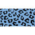 Light Blue Black Cheetah Wholesale Novelty Sticker Decal