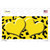 Yellow Black Cheetah Yellow Center Hearts Wholesale Novelty Sticker Decal