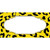 Yellow Black Cheetah Scallop Wholesale Novelty Sticker Decal