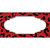 Red Black Cheetah Scallop Wholesale Novelty Sticker Decal