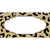 Gold Black Cheetah Scallop Wholesale Novelty Sticker Decal