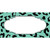 Mint Black Cheetah Scallop Wholesale Novelty Sticker Decal