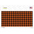 Orange Black Houndstooth Wholesale Novelty Sticker Decal