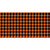 Orange Black Houndstooth Wholesale Novelty Sticker Decal