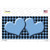 Light Blue Black Houndstooth Light Blue Center Hearts Wholesale Novelty Sticker Decal