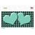 Mint Black Houndstooth Mint Center Hearts Wholesale Novelty Sticker Decal