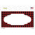 Red Black Houndstooth Scallop Center Wholesale Novelty Sticker Decal