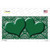 Green White Damask Center Hearts Wholesale Novelty Sticker Decal