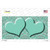 Mint White Damask Center Hearts Wholesale Novelty Sticker Decal