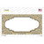 Gold White Damask Center Scalloped Wholesale Novelty Sticker Decal