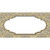 Gold White Damask Center Scalloped Wholesale Novelty Sticker Decal