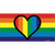 Rainbow Heart Wholesale Novelty Sticker Decal