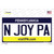 N Joy Pennsylvania State Wholesale Novelty Sticker Decal