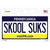 Skool Suks Pennsylvania State Wholesale Novelty Sticker Decal