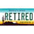 Arizona Retired Background Wholesale Novelty Sticker Decal