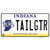 Tailgtr Indiana Background Wholesale Novelty Sticker Decal