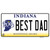 Best Dad Indiana Bacnkground Wholesale Novelty Sticker Decal