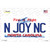 N Joy North Carolina Wholesale Novelty Sticker Decal