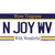 N Joy West Virginia Wholesale Novelty Sticker Decal