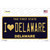 I Love Delaware Wholesale Novelty Sticker Decal
