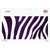 Purple White Zebra Oil Rubbed Wholesale Novelty Sticker Decal