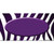 Purple White Zebra Oval Oil Rubbed Wholesale Novelty Sticker Decal