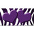 Purple White Zebra Hearts Oil Rubbed Wholesale Novelty Sticker Decal