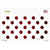 Red White Dots Oil Rubbed Wholesale Novelty Sticker Decal