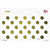 Yellow White Dots Oil Rubbed Wholesale Novelty Sticker Decal