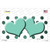 Mint White Dots Hearts Oil Rubbed Wholesale Novelty Sticker Decal