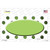 Lime Green White Dots Oval Oil Rubbed Wholesale Novelty Sticker Decal