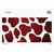 Red White Giraffe Oil Rubbed Wholesale Novelty Sticker Decal