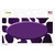 Purple White Oval Giraffe Oil Rubbed Wholesale Novelty Sticker Decal