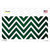 Green White Chevron Oil Rubbed Wholesale Novelty Sticker Decal