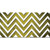 Yellow White Chevron Oil Rubbed Wholesale Novelty Sticker Decal