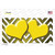 Yellow White Hearts Chevron Oil Rubbed Wholesale Novelty Sticker Decal