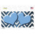 Light Blue White Hearts Chevron Oil Rubbed Wholesale Novelty Sticker Decal