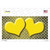 Yellow White Quatrefoil Hearts Oil Rubbed Wholesale Novelty Sticker Decal