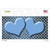 Light Blue White Quatrefoil Hearts Oil Rubbed Wholesale Novelty Sticker Decal