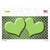 Lime Green White Quatrefoil Hearts Oil Rubbed Wholesale Novelty Sticker Decal