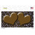 Brown Purple Flowers Hearts Oil Rubbed Wholesale Novelty Sticker Decal