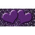 Purple Flowers Hearts Oil Rubbed Wholesale Novelty Sticker Decal