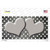 Gray White Small Dots Hearts Oil Rubbed Wholesale Novelty Sticker Decal