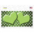 Lime Green White Small Dots Hearts Oil Rubbed Wholesale Novelty Sticker Decal