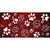 Red White Paw Oil Rubbed Wholesale Novelty Sticker Decal