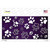 Purple White Paw Oil Rubbed Wholesale Novelty Sticker Decal